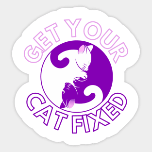 Get Your Cat Fixed Sticker